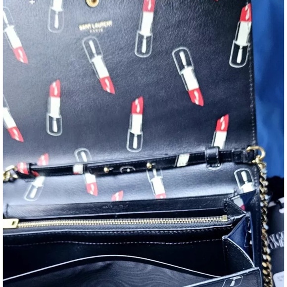Authentic crossbody YSL Kate Lipstick purse with gold hardware. - Picture 6 of 7